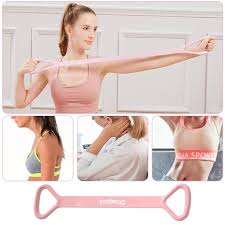 SP Dealz Fitness Resistance Band, Exercise Band Back Stretching Resistance Band for Women, High Elastic Soft Chest Expander Fitness Exercise, Workout Stretch Exercise Equipment